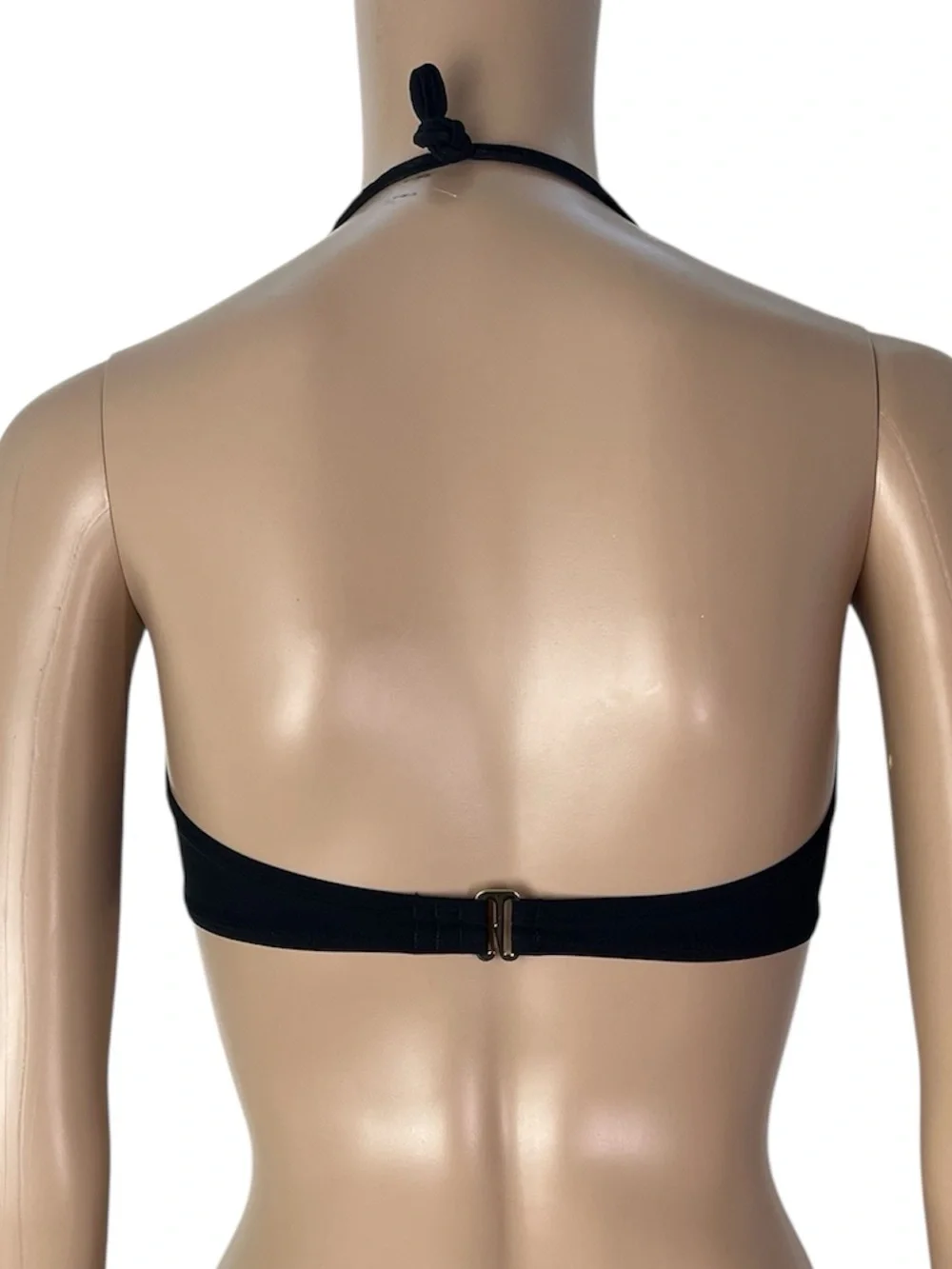 Tory Burch Black Lattice Underwire Bandeau Top and Lattice Bottom Matching Set